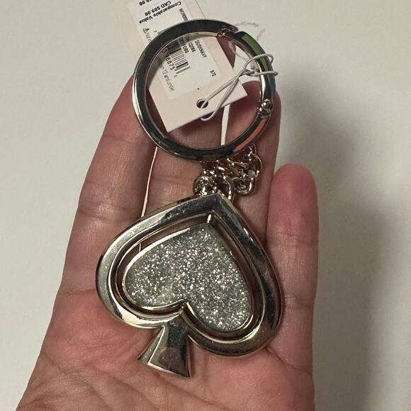 Kate Spade Swivel Spade Charm Key Chain Bag Charm - Picture 7 of 9